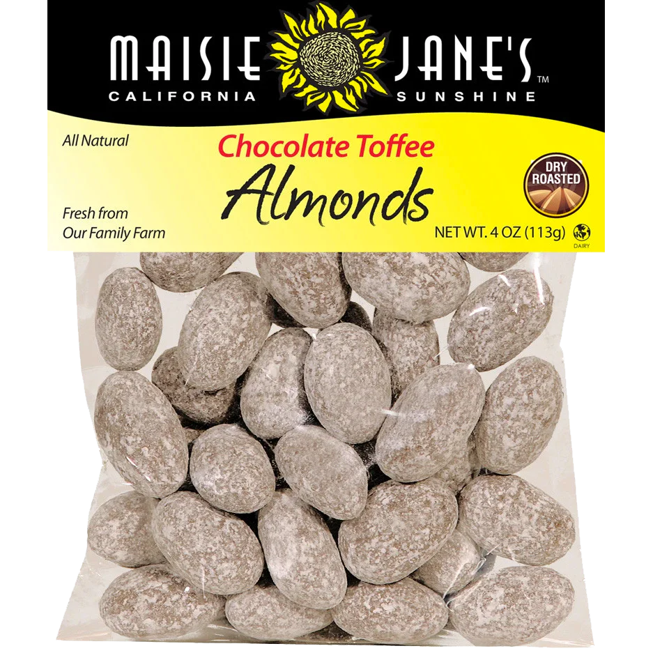 Chocolate Toffee Almonds - 4 oz