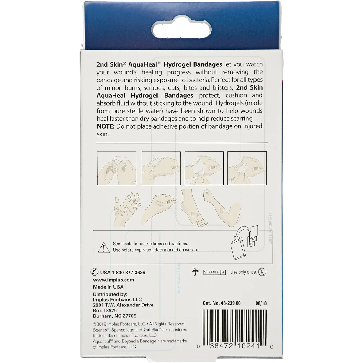 2nd Skin AquaHeal Hydrogel Bandages - Image 5
