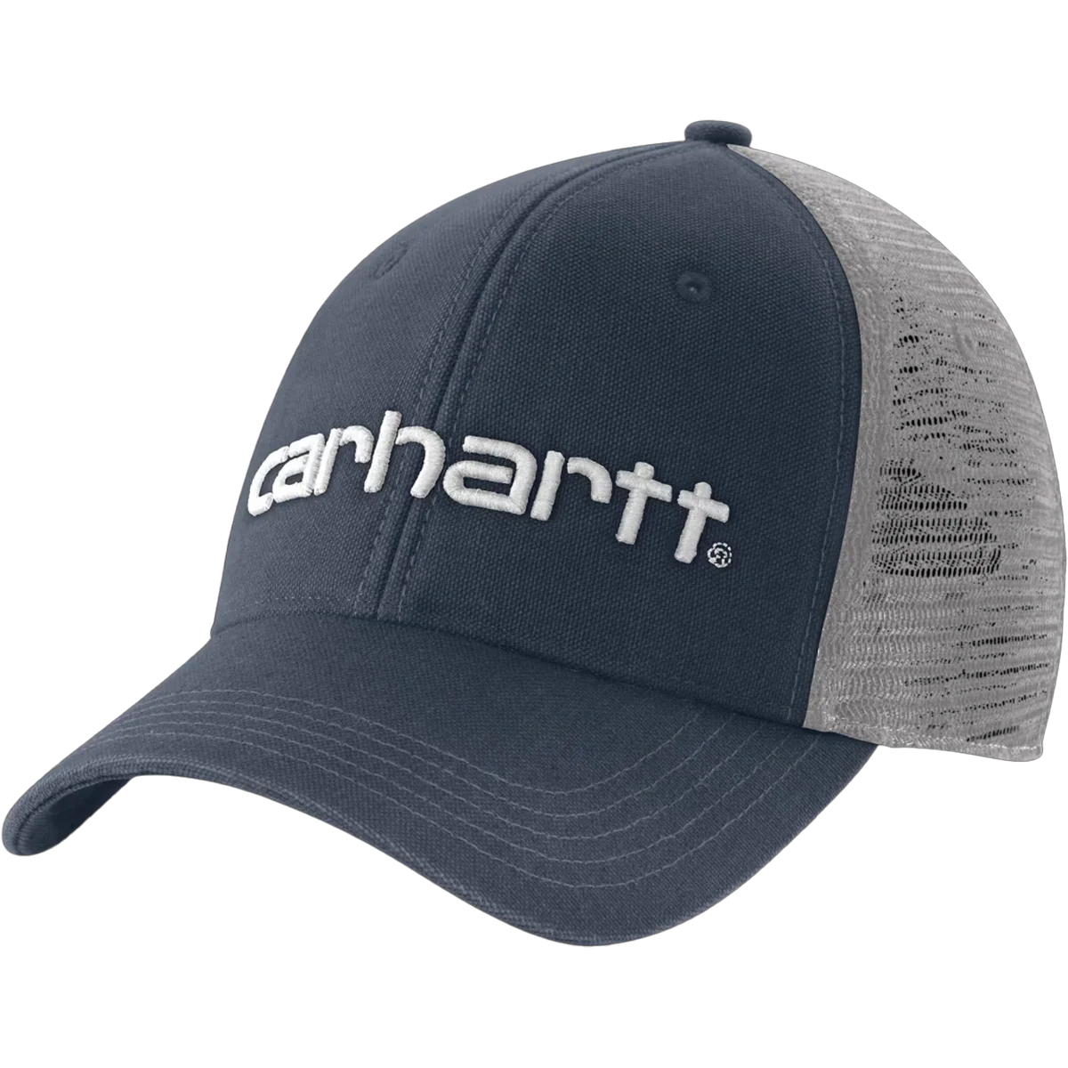 Canvas Mesh-Back Logo Cap
