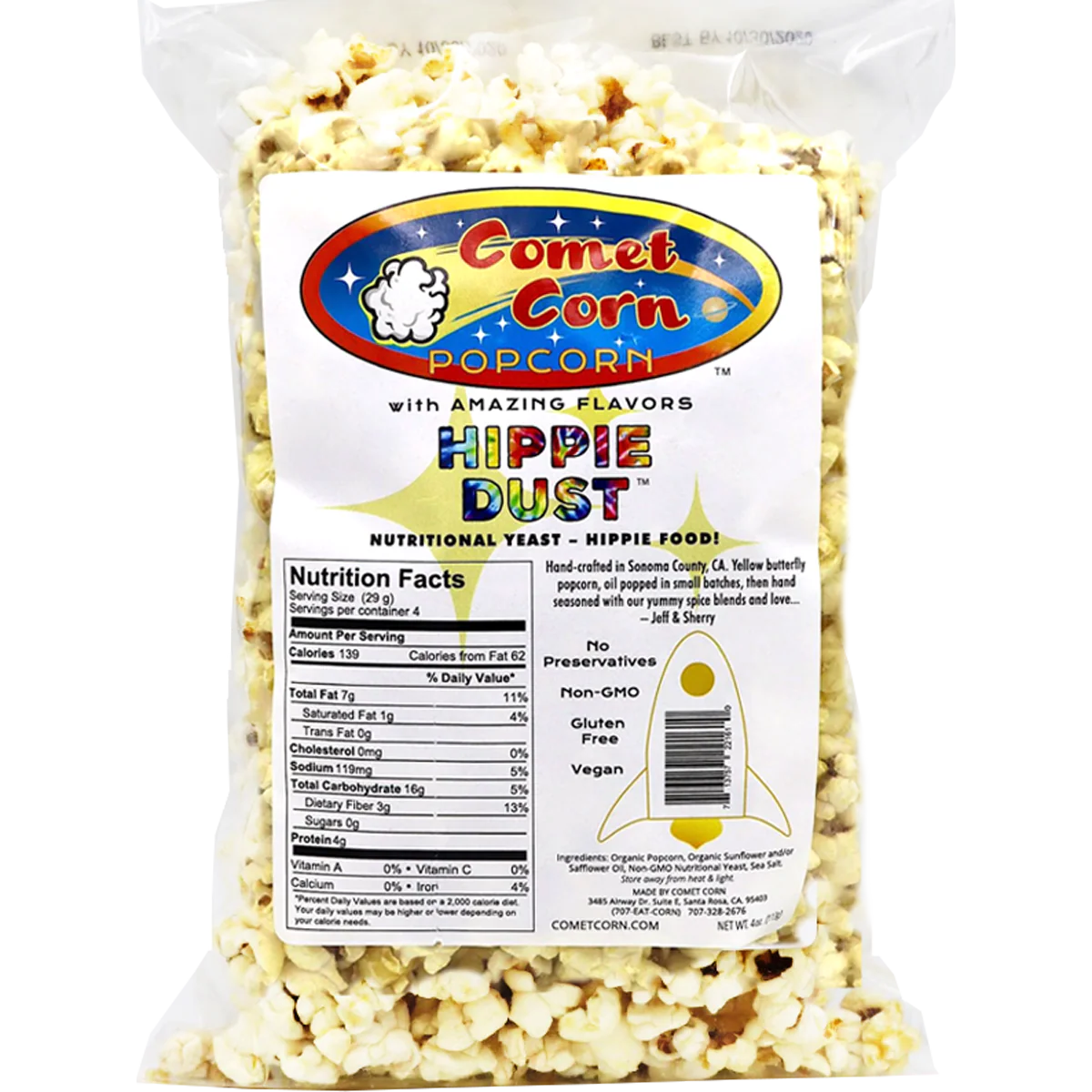 Comet Corn Popcorn 4.0 oz