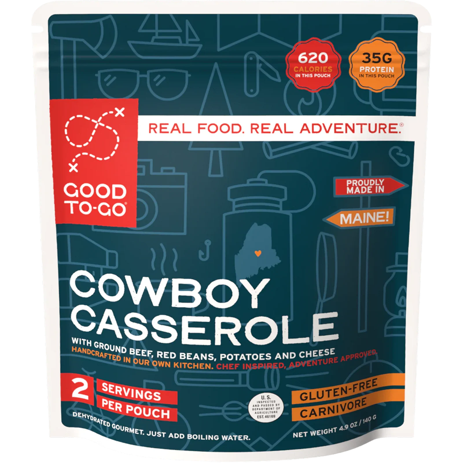 Cowboy Casserole Beef & Potatoes (2 Servings)