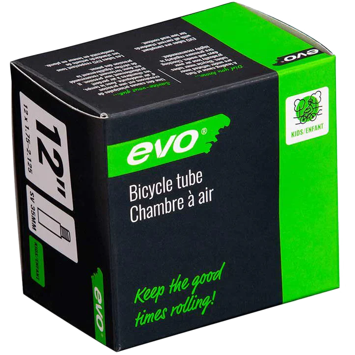 Bicycle Tube - 12-1/2", 1.75-2.125, 35mm, Schrader Valve