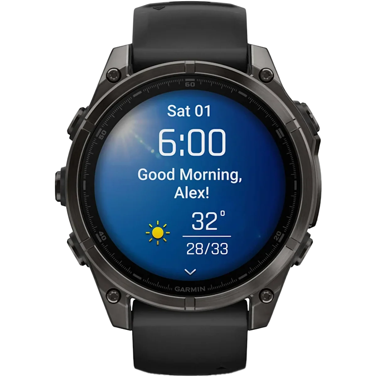 Fenix 8 Sapphire 47mm Amoled - Carbon Gray - Image 9
