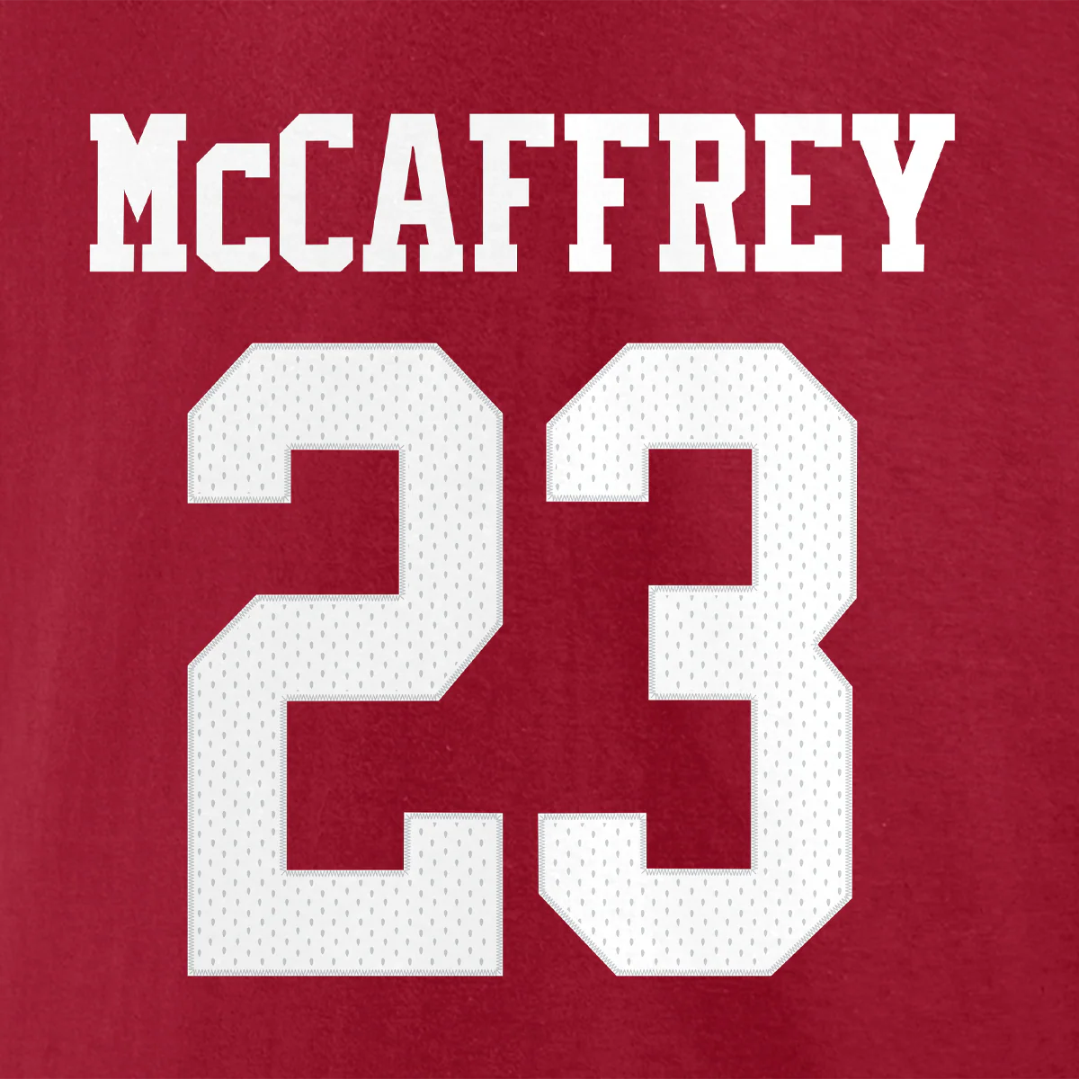 Men's 49ers Player Icon Name and Number Tee - McCaffrey - Image 4