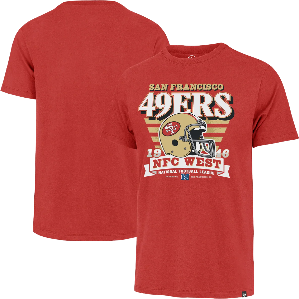 Men's 49ers Stripe Splash Franklin Tee - Image 3
