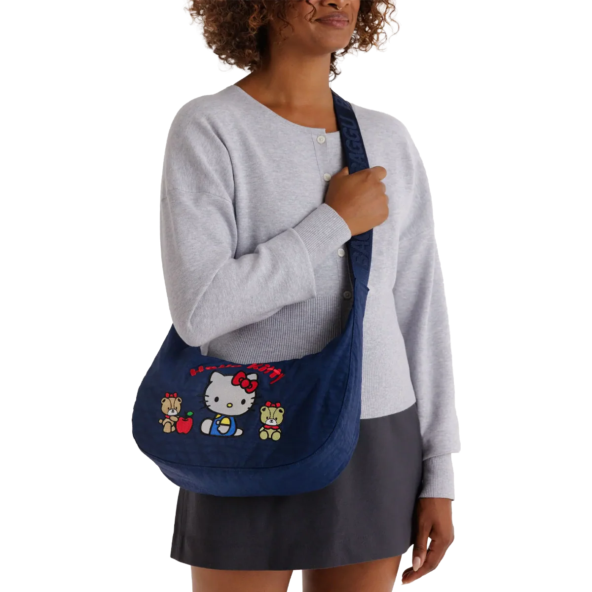 Hello Kitty Medium Nylon Crescent Bag - Image 5