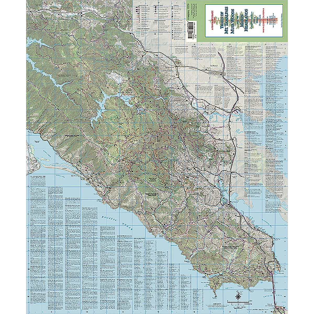 Mt Tam, Muir Woods and Headlands Map - Image 3