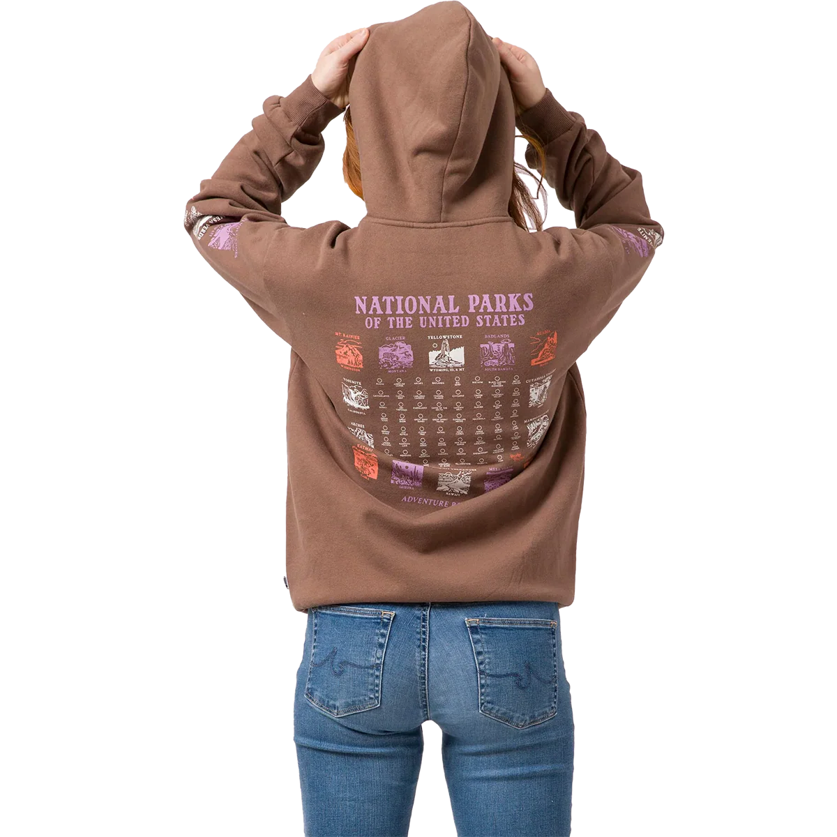 National Parks Pictograms Fill In Hoodie - Image 2