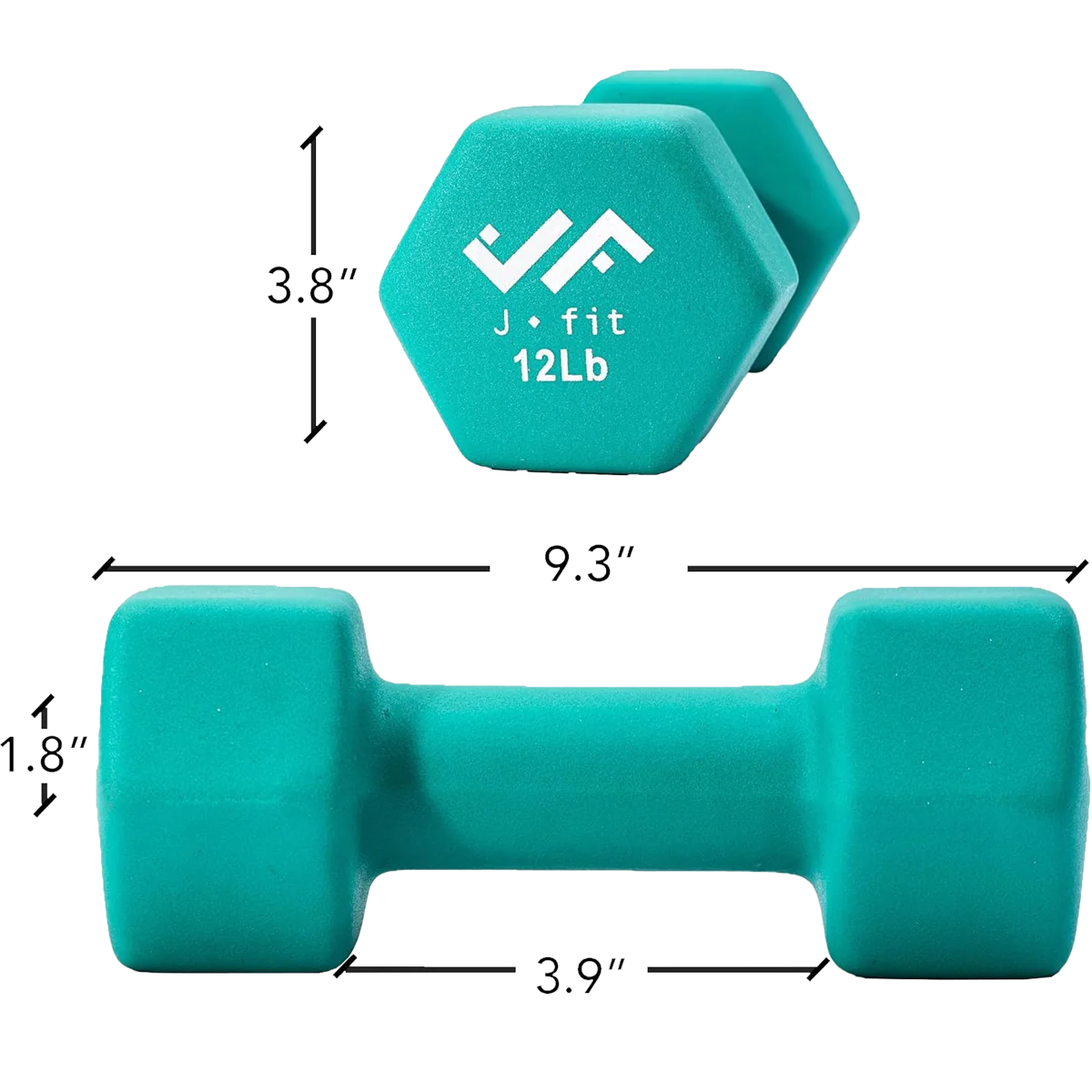 Neoprene Dumbbell 12 lb - Image 3