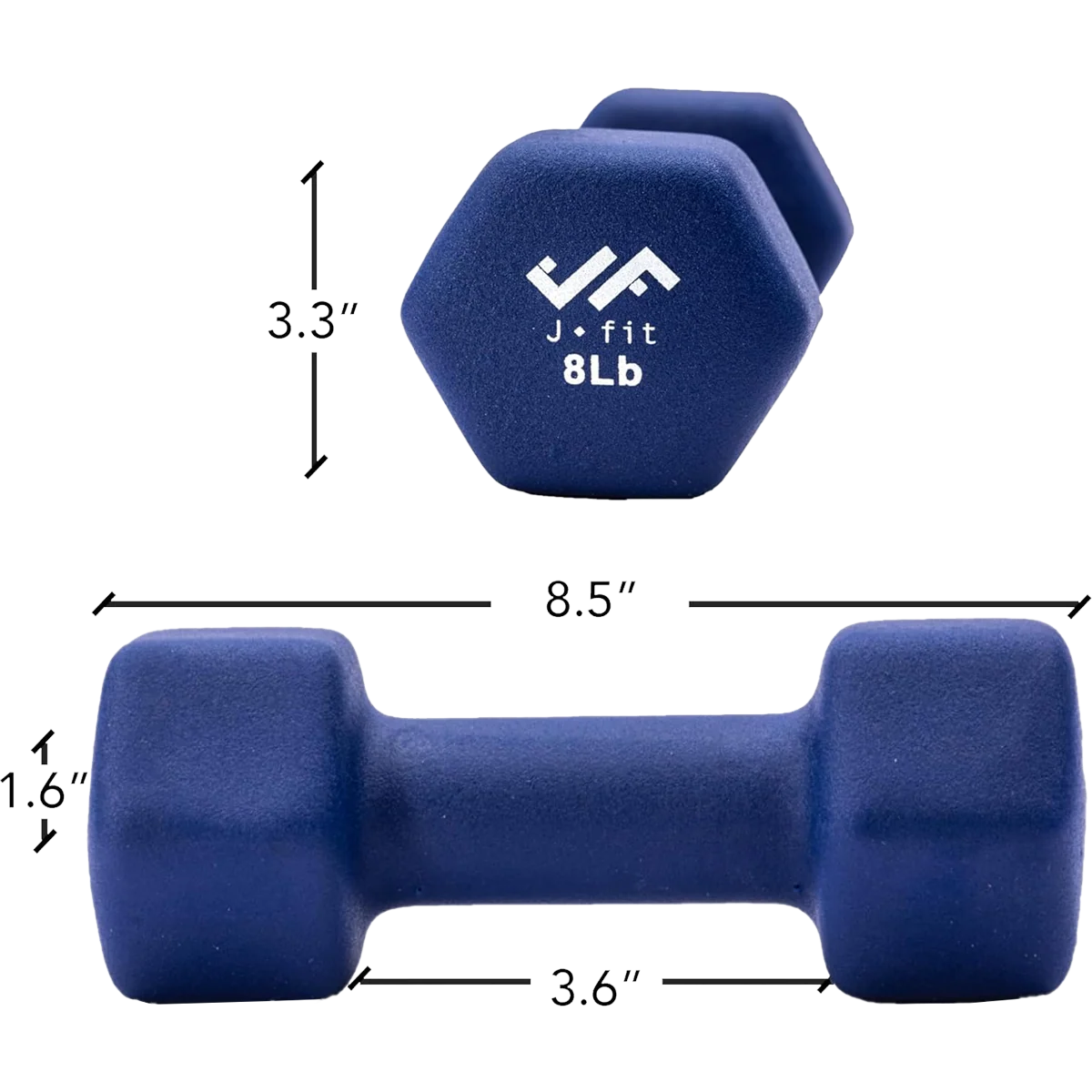 Neoprene Dumbbell 8 lb - Image 3