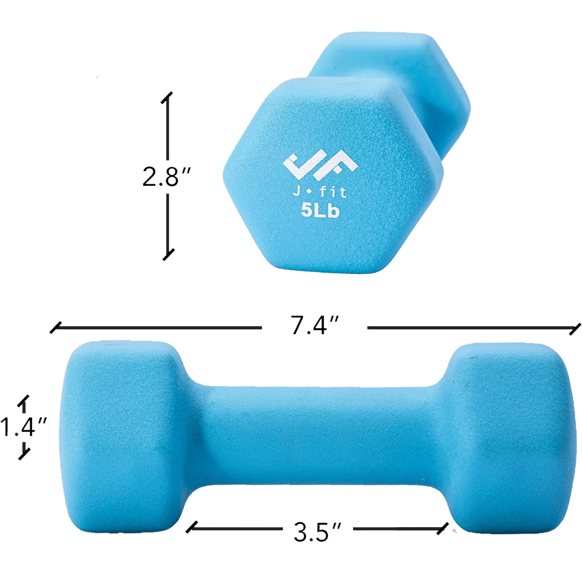 Neoprene Dumbbell 5 lb - Image 3