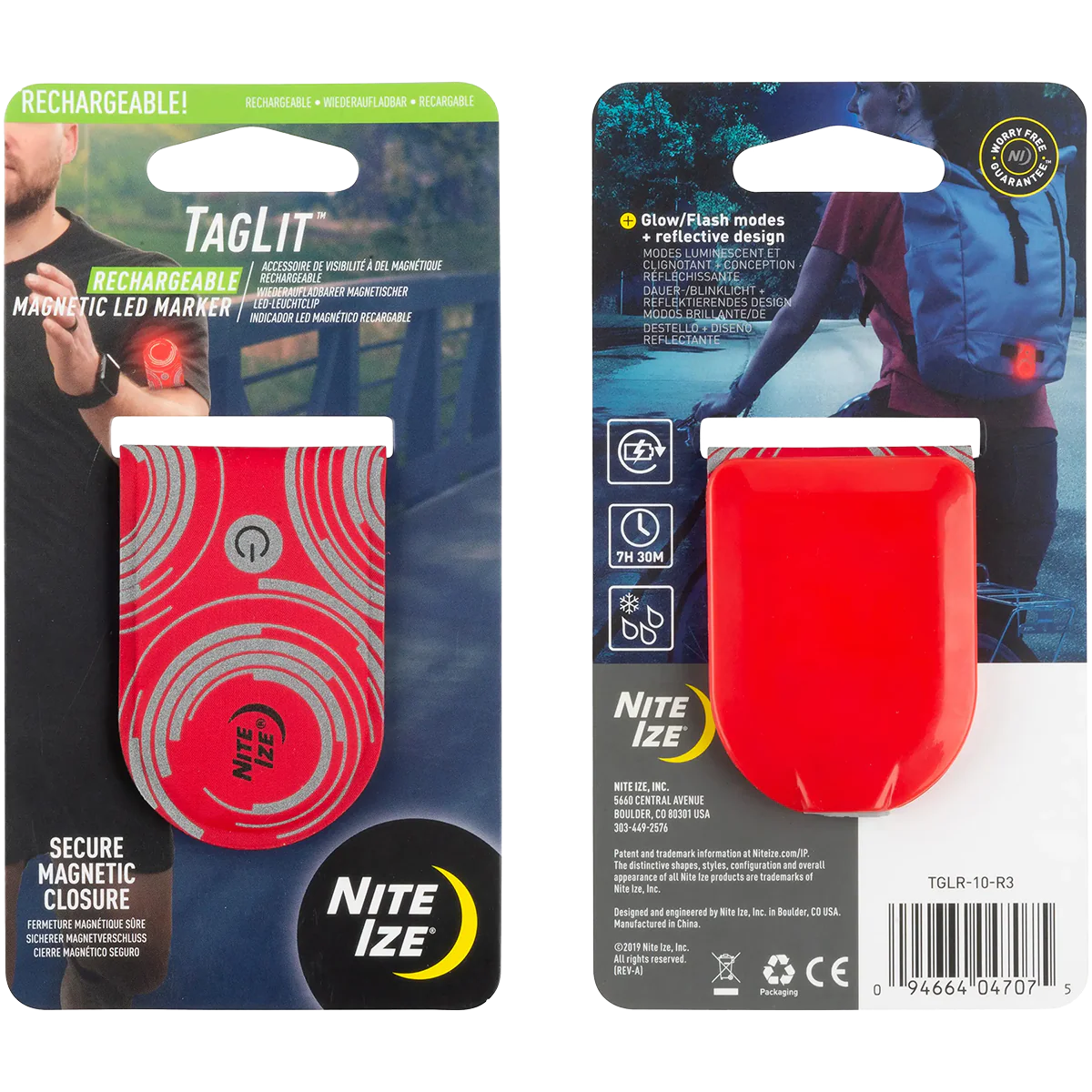 Rechargeable Magnetic LED Marker Red