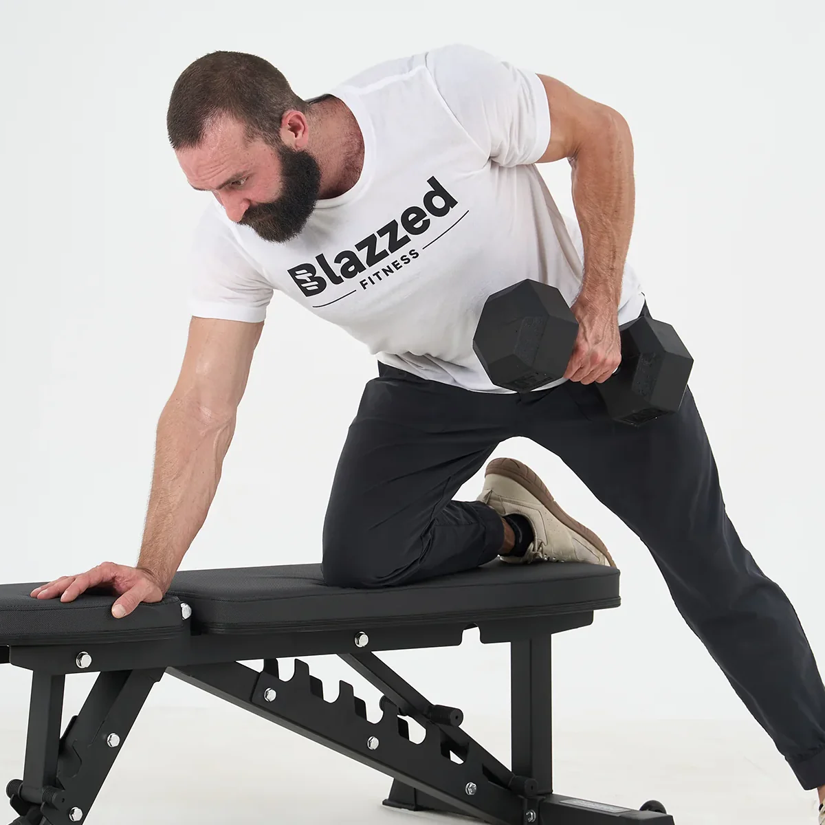 Rubber Hex Dumbbell 5 lb - Image 3