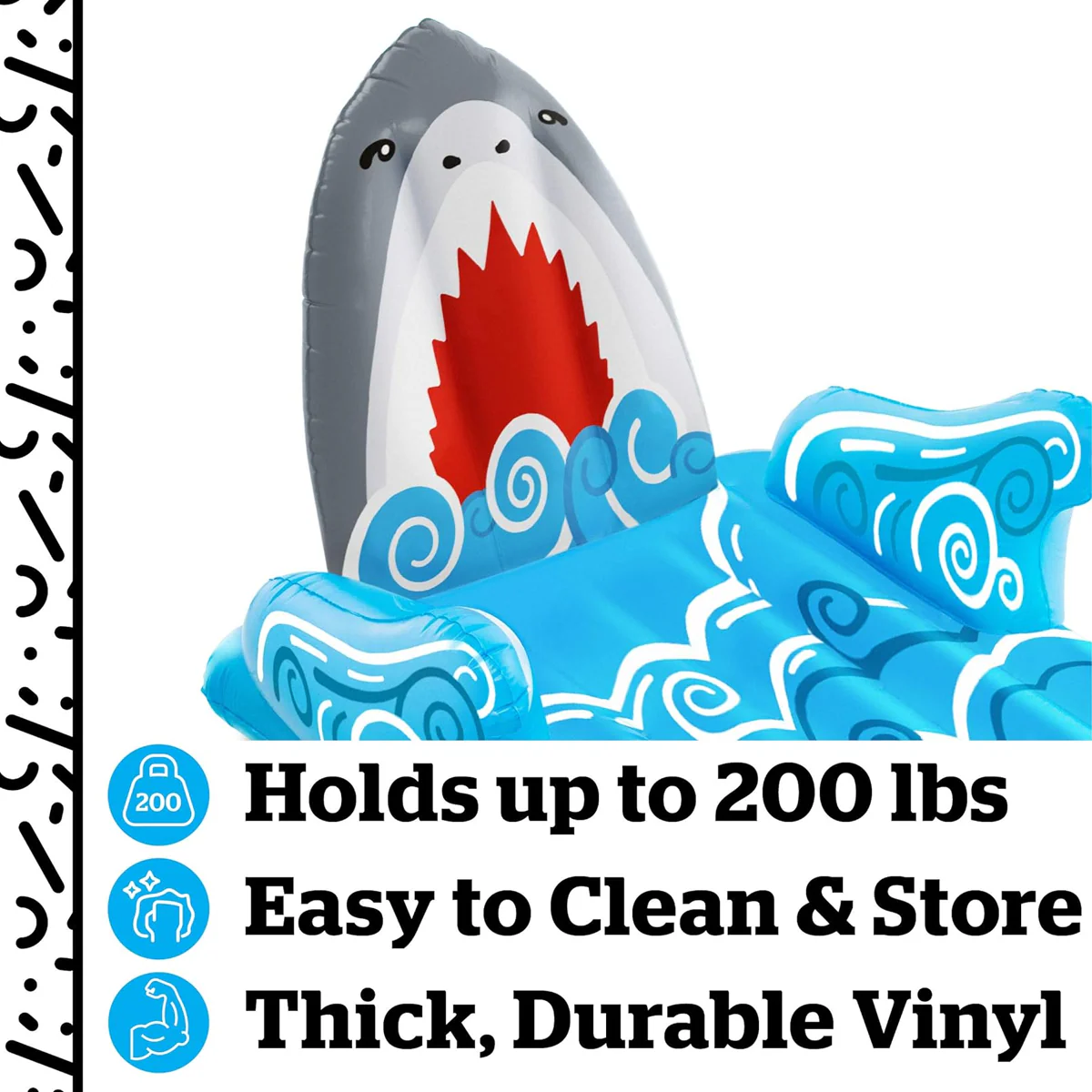 Shark Pool Lounger Float - Image 3