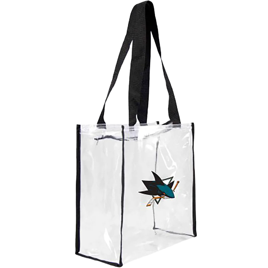 Sharks Clear Square Stadium Tote