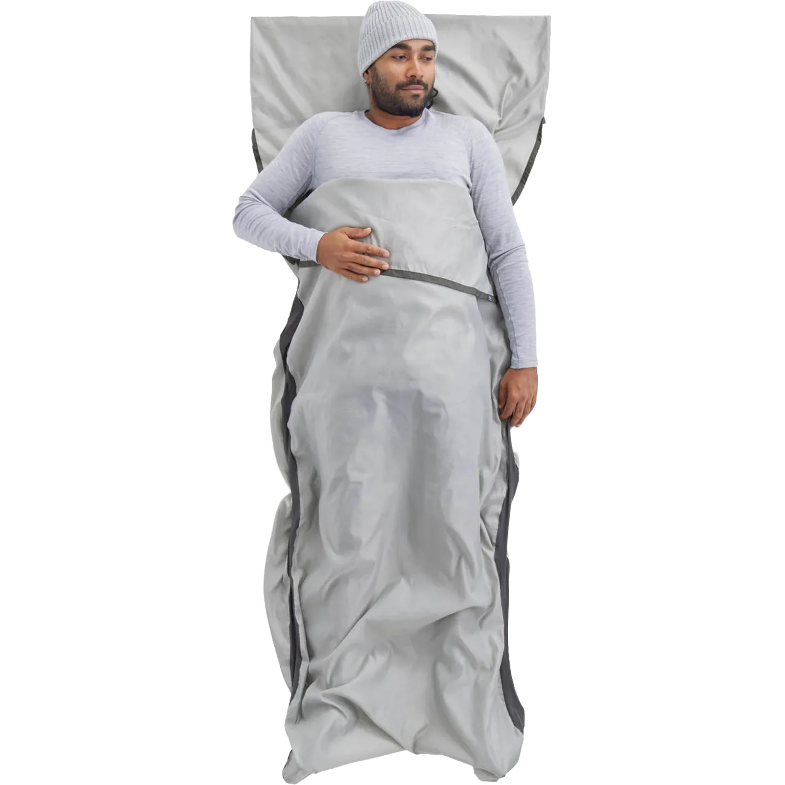 Silk Blend Rectangular Liner with Pillow Sleeve - Image 2