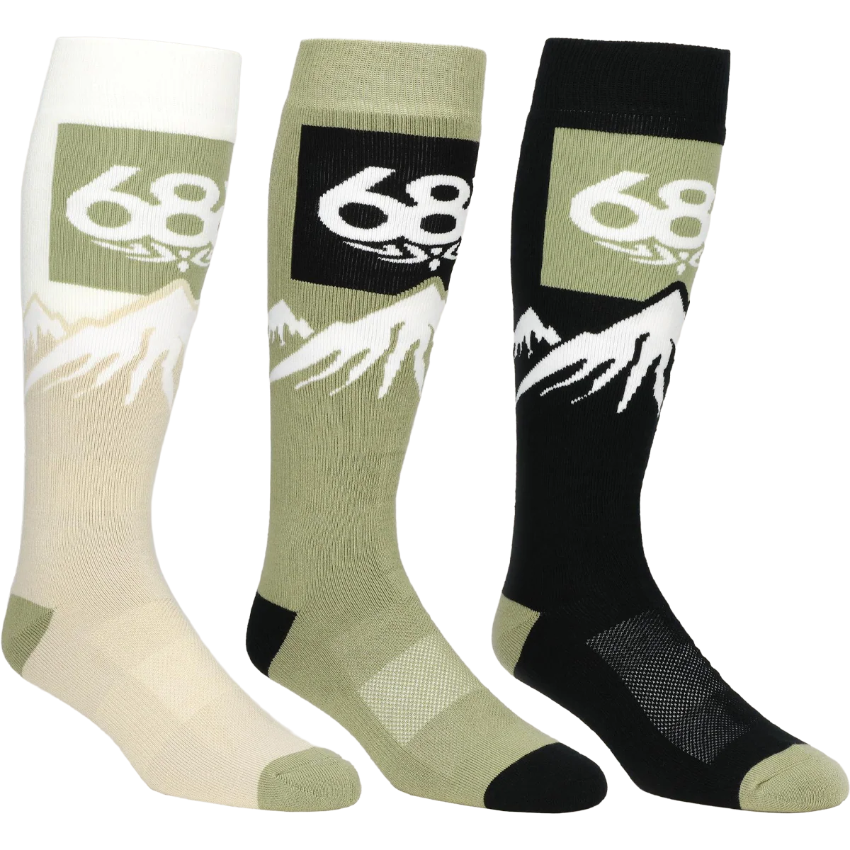 Snow Caps Sock (3pk)