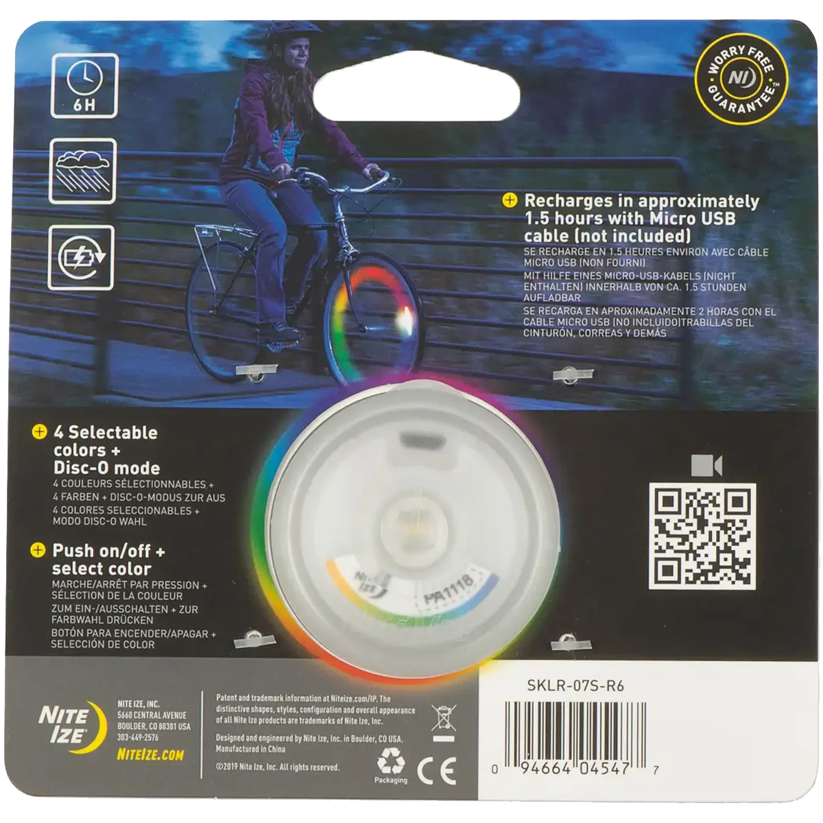 SpokeLit Rechargeable Disco-Select Wheel Light - Image 6