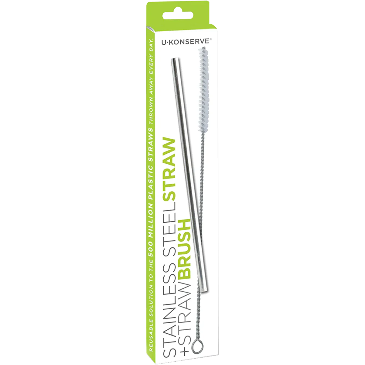 Stainless Steel Straw + Straw Brush