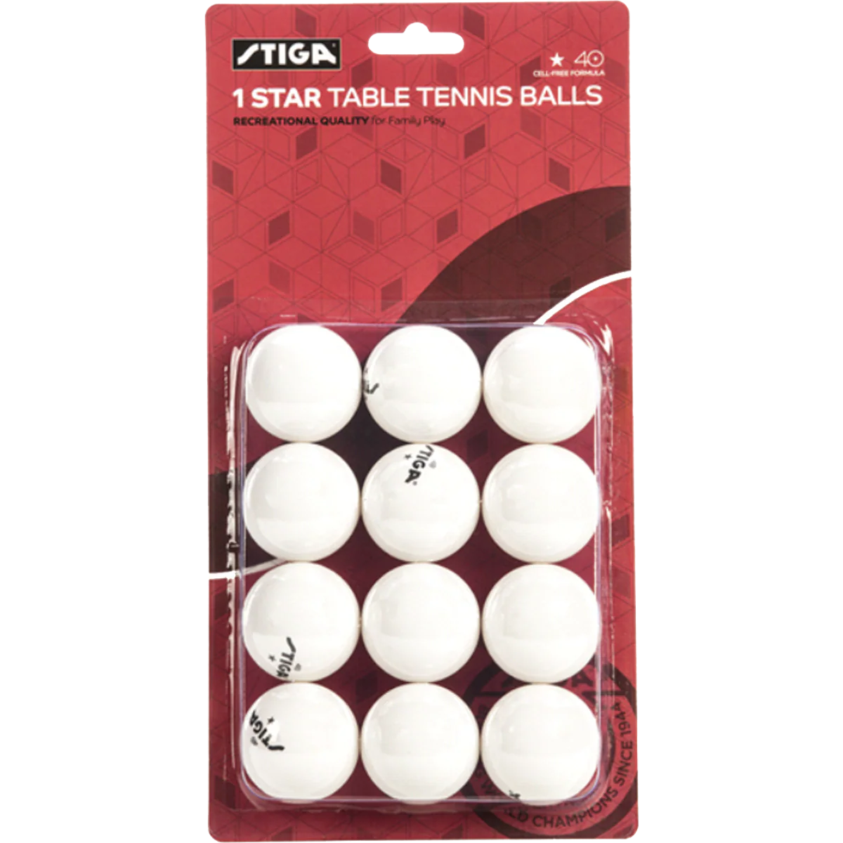 1-Star Table Tennis Balls (12 Pack)