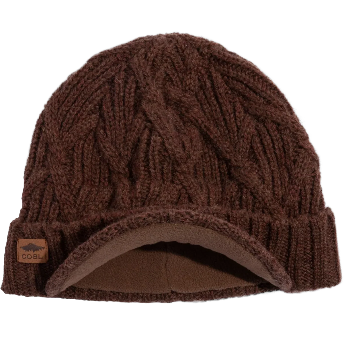 The Yukon Cable Knit Wool Brim Beanie - Image 4