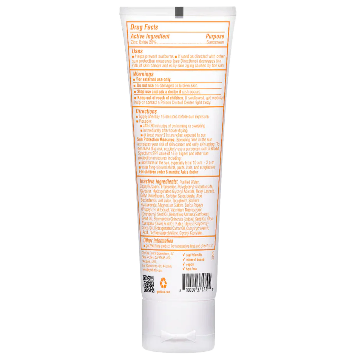 Thinkbaby SPF 30 Clear Zinc Sunscreen - Image 2