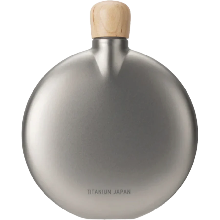 Round Titanium 5 oz Flask - Image 3