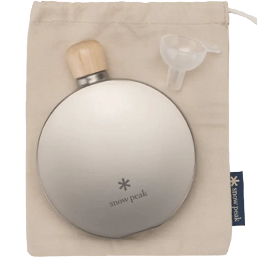 Round Titanium 5 oz Flask - Image 5