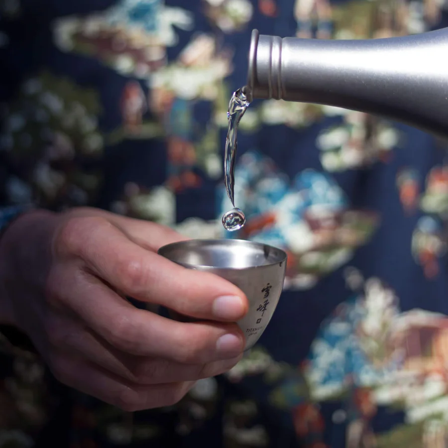 Titanium Sake Double Wall Cup - Image 4