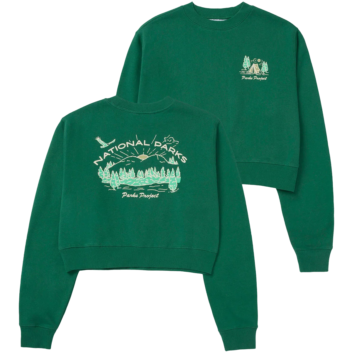 Women's National Parks Sunrise Cropped Crew