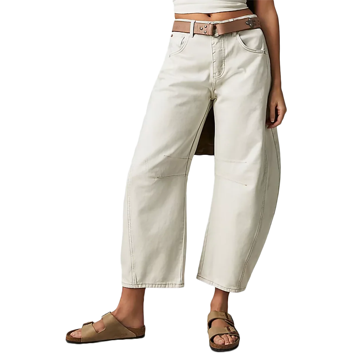Women's Good Luck Mid Rise Barrel Jeans - Image 3