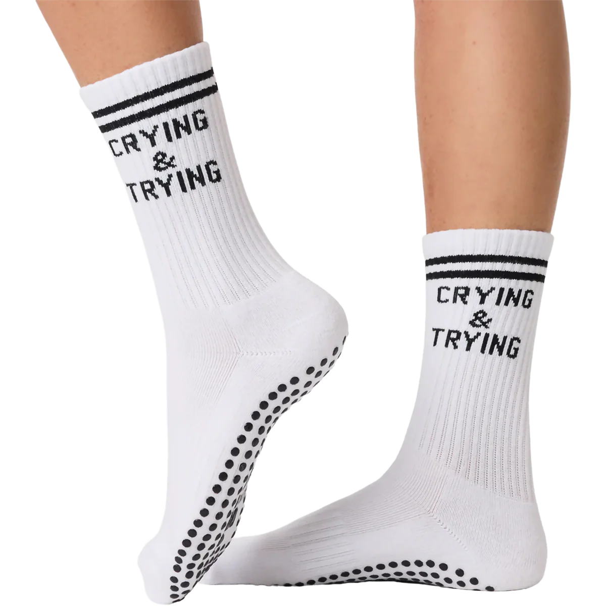 Women's Grip Crew Socks - Image 2
