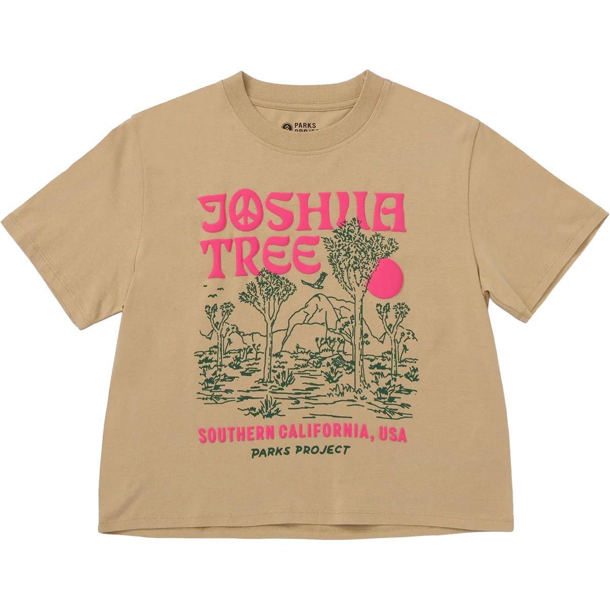 Women's Joshua Tree Puff Print Boxy Tee