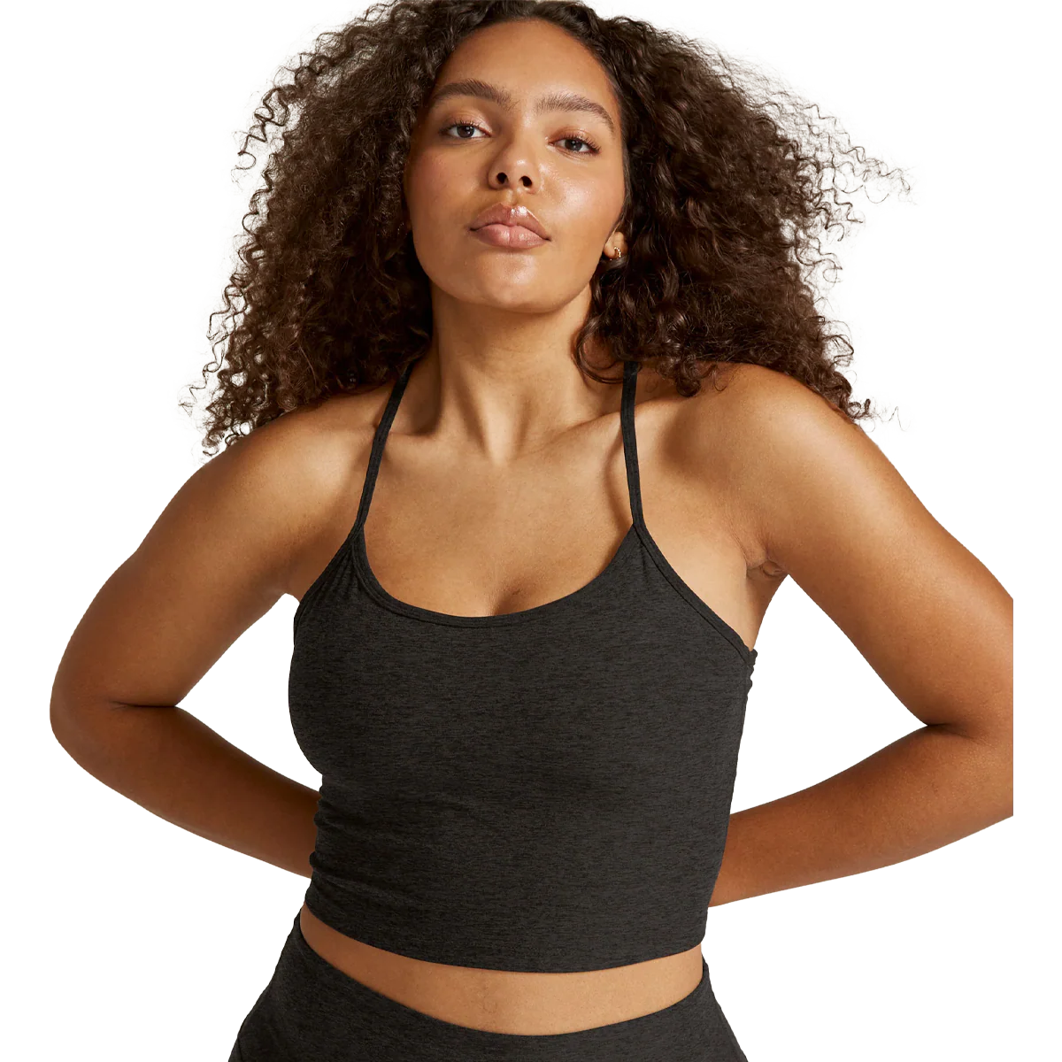Women's Spacedye Slim Racerback Cropped Tank