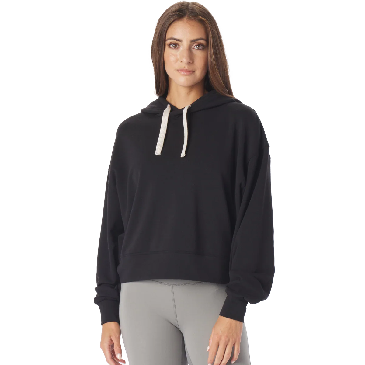 Women's Vintage Oversized Crop Hoodie