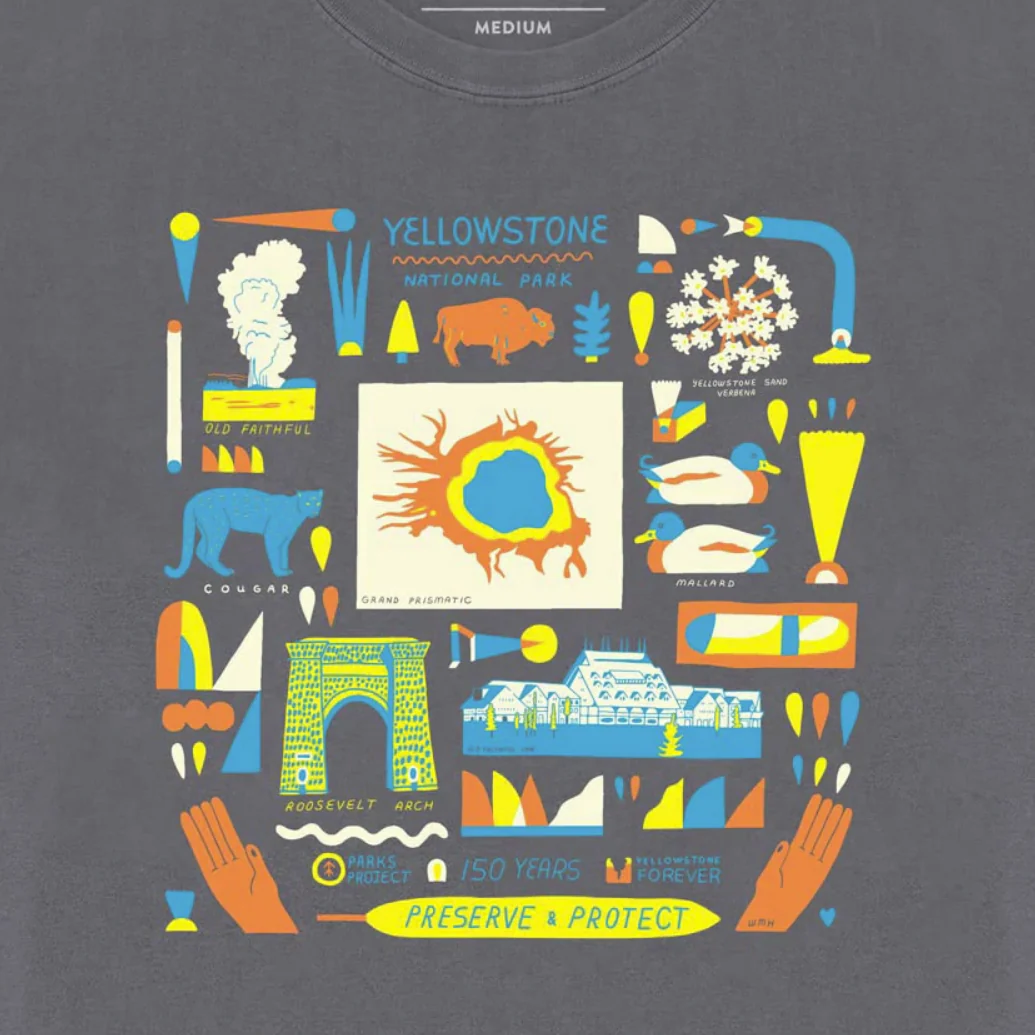 Women's Yellowstone NP 150th Anniversary Boxy Tee - Image 2