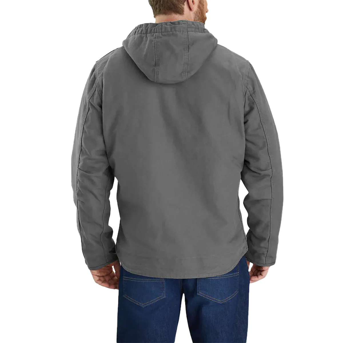 Men's Washed Duck Sherpa-Lined Jacket - Image 2