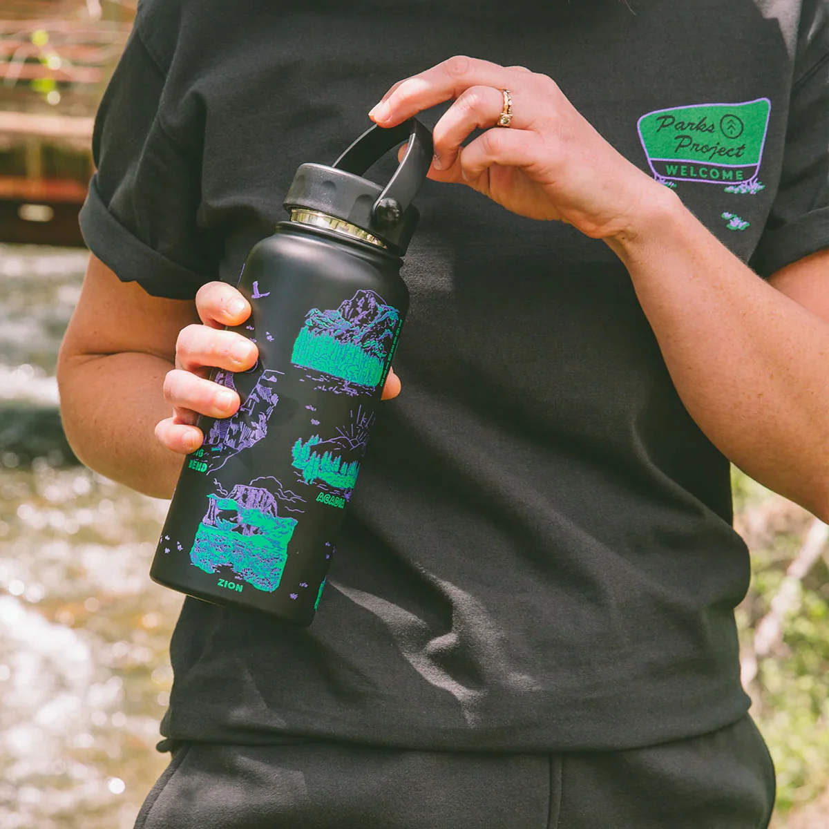 National Park Welcome 32oz Insulated Water Bottle - Image 3
