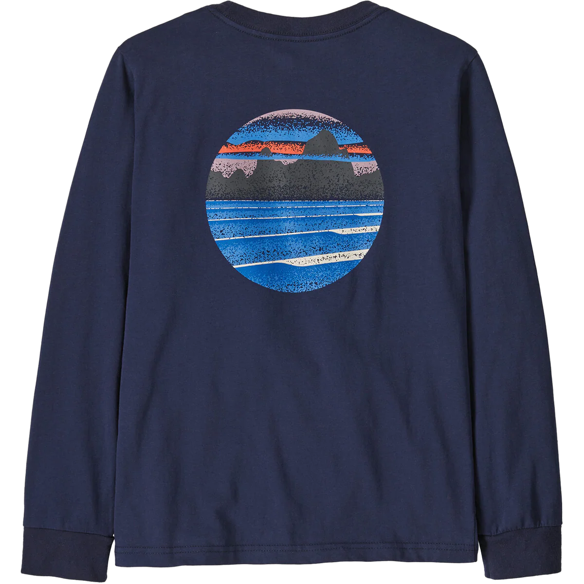 Youth Long Sleeve Skyline Stencil T-Shirt - Image 2